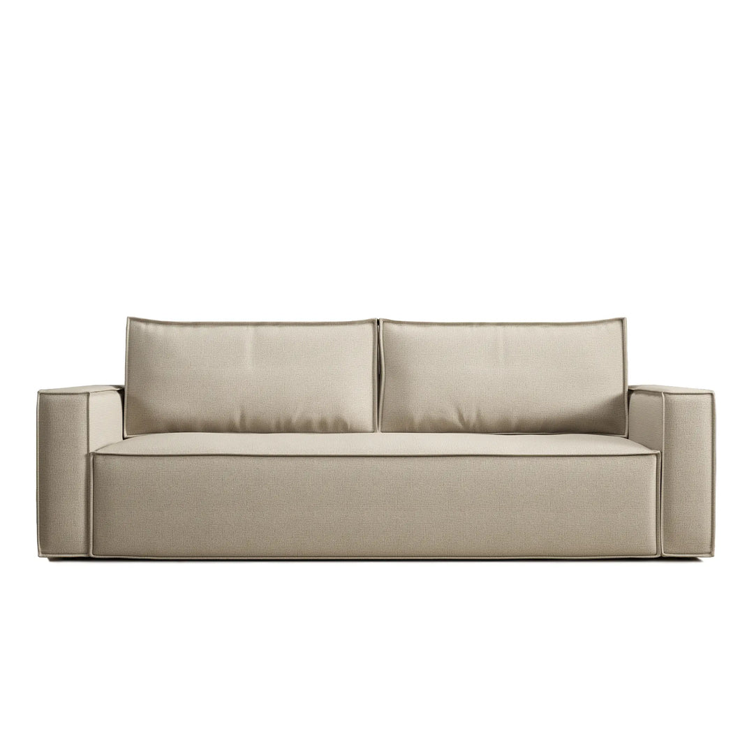 3 seater sofa bed in taupe fabric play sofa bed